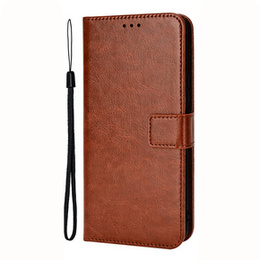 Etui z klapką do Xiaomi Poco X6 5G, Crazy Horse Wallet, brązowe