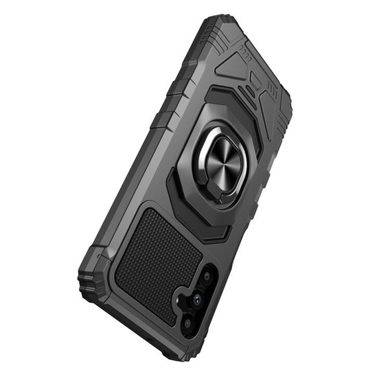 Etui do Samsung Galaxy A25 5G,TechDefender, Czarne + Szkło 9H