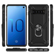 Etui pancerne do Samsung Galaxy S10+ Plus, Nox Case Ring, czarne