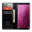 Etui z klapką CASEME do Samsung Galaxy S9, Waxy Textured, czarne