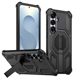 Etui ochronne do Samsung Galaxy S25 FE do MagSafe, z podstawką, czarne