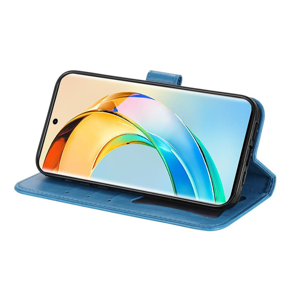 Etui z klapką do Honor Magic 6 Lite 5G, Mandala, niebieskie
