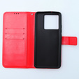 Etui z klapką do Xiaomi 13T / 13T Pro, Crazy Horse Wallet, czerwone