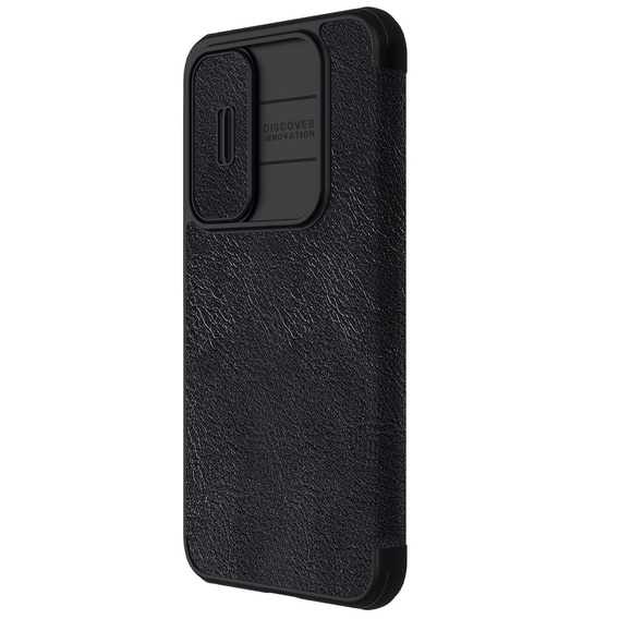 Etui z klapką NILLKIN do Samsung Galaxy A55, CamShield Qin Pro, czarne