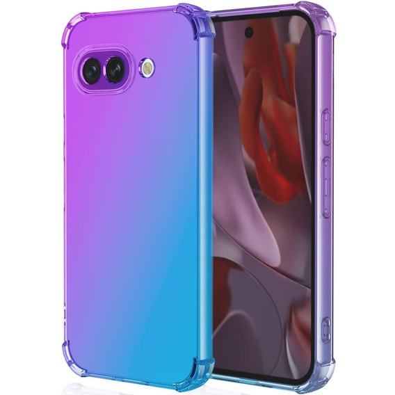 Etui Gradient Dropproof do Google Pixel 9A, Fioletowe / niebieskie