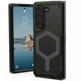 Etui Urban Armor Gear do Galaxy Z Fold 5 5G, Plyo MagSafe, przezroczyste / zielone