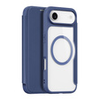 Etui z klapką Dux Ducis do iPhone Air, Skin X Pro, do MagSafe, granatowe
