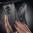 Etui do Samsung Galaxy S23 Ultra, Magnetic Dual Glass, czarne