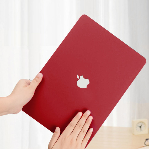 Etui do MacBook Air 13 A2337 M1 A2179 A1932, HardShell, czerwone