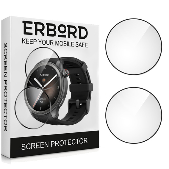 2x Szkło Hybrydowe ERBORD do Amazfit Balance