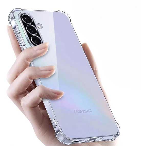 Etui do Samsung Galaxy A36 5G, Erbord Dropproof, przezroczyste + Szkło