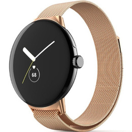 Pasek Bransoleta Milanese do Google Pixel Watch 1 / 2 / 3 41mm, Różowe złoto