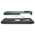 Etui Spigen do iPhone 16 Pro, Tough Armor Mag MagSafe, zielone + Szkło Hartowane 9H
