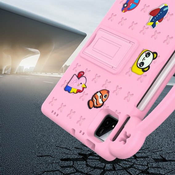 Etui do Xiaomi Pad 7 / 7 Pro, Cute Patterns, z podstawką, różowe