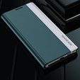 Etui z klapką do Samsung Galaxy S22 5G, Side Magnetic, zielone
