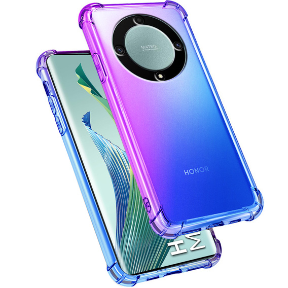 Etui Gradient Dropproof do Honor Magic 5 Lite, Fioletowe / niebieskie