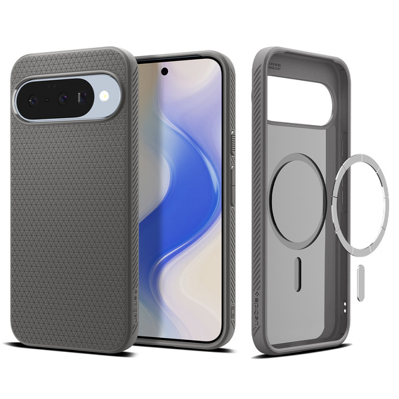 Etui Spigen do Google Pixel 10/10 Pro, Liquid Air Mag MagSafe, Marble Grey