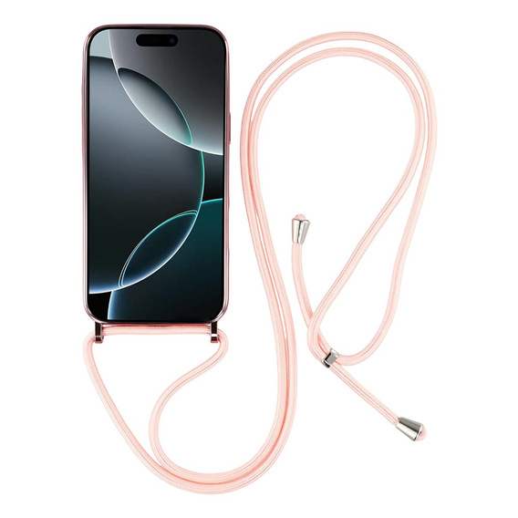 Etui do iPhone 17 Pro, Electro MagSafe, różowe + Smycz