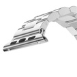 Bransoleta do Apple Watch 1/2/3/4/5/6/7/8/9/10/11/SE Ultra 1/2/3 42/44/45/46/49mm, Srebrna
