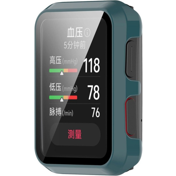 2w1 Etui + Szkło Hartowane do Huawei Watch D, Case, Zielone