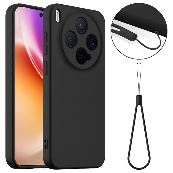 Etui do Vivo X300, Silicone Lite, do MagSafe, czarne