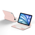 Etui z klawiaturą do iPad Air 13" 2025/2024 (7/6 gen.), Magnetic Keyboard Touchpad, różowe