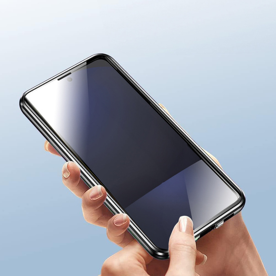 Etui do Xiaomi Poco F7, Magnetic Dual Glass, czarne