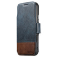 Etui z klapką 2w1 SUTENI do iPhone 17 Pro Max, do MagSafe, niebieskie