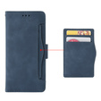 Etui z klapką do Infinix Hot 50 4G, Card Slot, granatowe