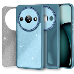 Etui do Xiaomi Redmi A3, Glittery Powder, niebieskie