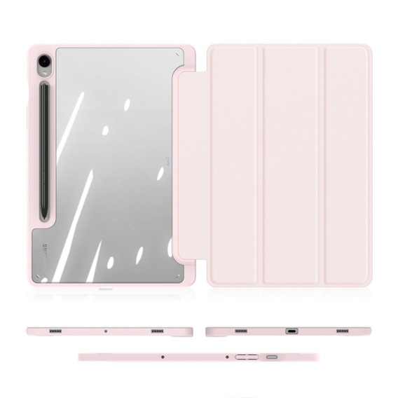 Etui do Samsung Galaxy Tab S10 Lite / S10 FE / S9 FE, Dux Ducis TOBY, różowe