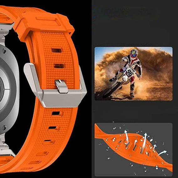 Pasek ERBORD ProTech do Samsung Galaxy Watch Ultra 47mm (2025 / 2024), Pomarańczowy