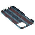 Etui do IPhone 16 Pro, Aramid Fiber Slim Case, do MagSafe, niebieskie / czerwone