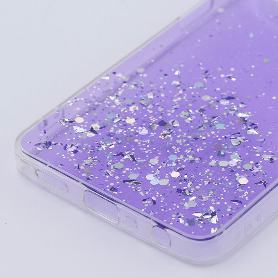 Etui do Oppo A58 4G, Glittery, fioletowe