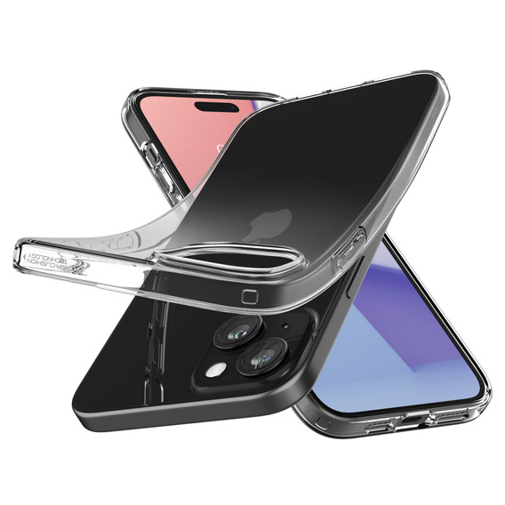 Etui Spigen do iPhone 15, Liquid Crystal, Przezroczyste