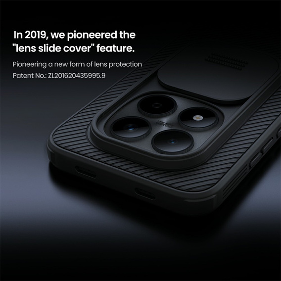 Etui NILLKIN do Xiaomi Redmi Note 15 Pro 5G, Camshield Pro, czarne