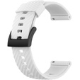 Pasek silikonowy do zegarka Suunto 9, Biały