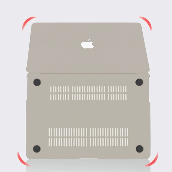 Etui do Macbook Pro 14.2 A2442, HardShell, beżowe