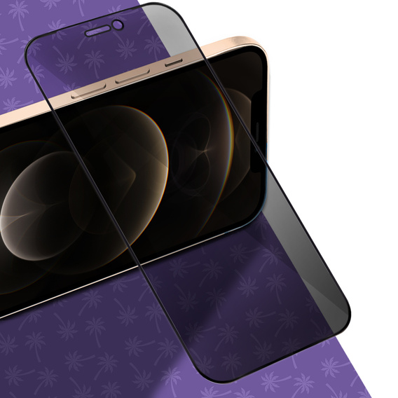 Szkło Hartowane Prywatyzujące Shy Palm do iPhone 12 Pro Max