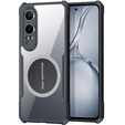 Etui do OnePlus Nord CE4 Lite, z blaszką magnetyczne, przezroczyste / czarne