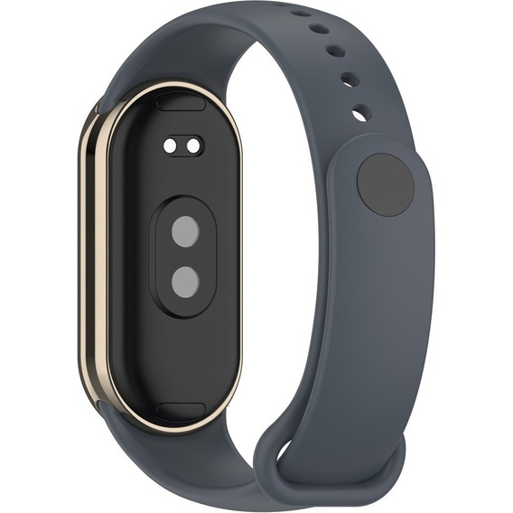 Pasek Silikonowy do Xiaomi Smart Band 10 / 9 / 8, Szary