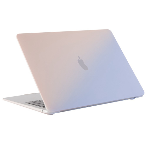 Etui ochronne do Macbook Air 13 (A2681) 2022 / Macbook Air 13 M3 (A3113) 2024 / M4 2025, HardShell, różowe / niebieskie