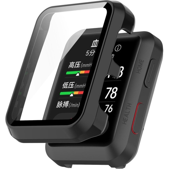 2w1 Etui + Szkło Hartowane do Huawei Watch D, Czarne