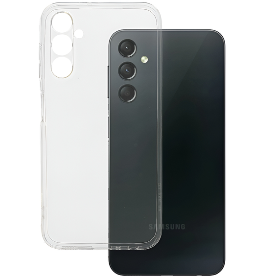 Etui cienkie do Samsung Galaxy A15 5G, przezroczyste + Szkło 9H