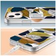 Etui Floral Pattern do iPhone 13, Multi-color Leaves