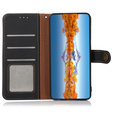 Skórzane Etui KHAZNEH RFID do Xiaomi Redmi Note 13 Pro 5G, Litchi Texture, czarne