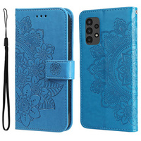 Etui z klapką do Samsung Galaxy A13 4G, Mandala, niebieskie