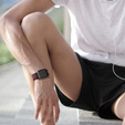 Pasek Silikonowy do Apple Watch 1/2/3/4/5/6/7/8/9/10/11/SE Ultra 1/2/3 42/44/45/46/49mm, Czarny/Czerwony