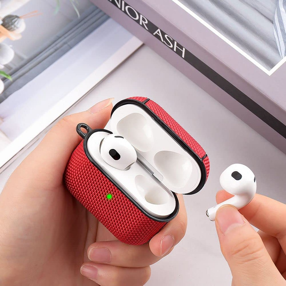 Etui Nylon na Słuchawki Apple Airpods 3 - Red