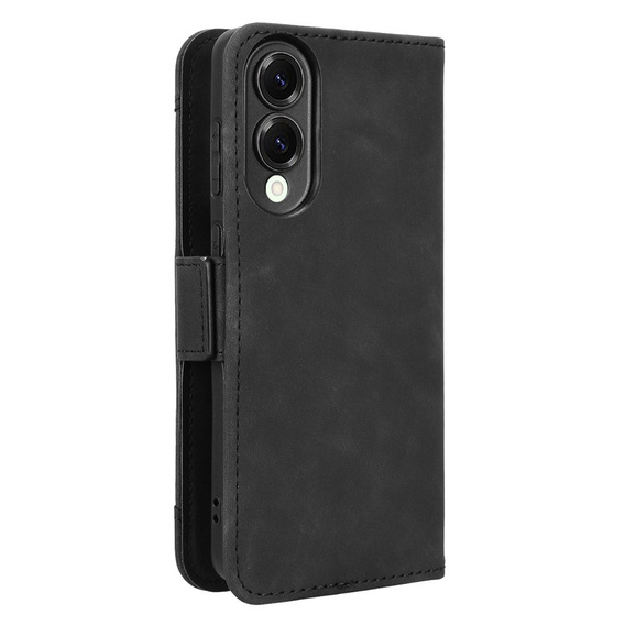 Etui z klapką do Samsung Galaxy S25 Edge, Card Slot, czarne